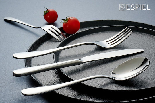 Espiel Benefit Σετ Πιρούνια Φαγητού Ανοξείδωτα Ασημί 20.7cm 12τμχ
