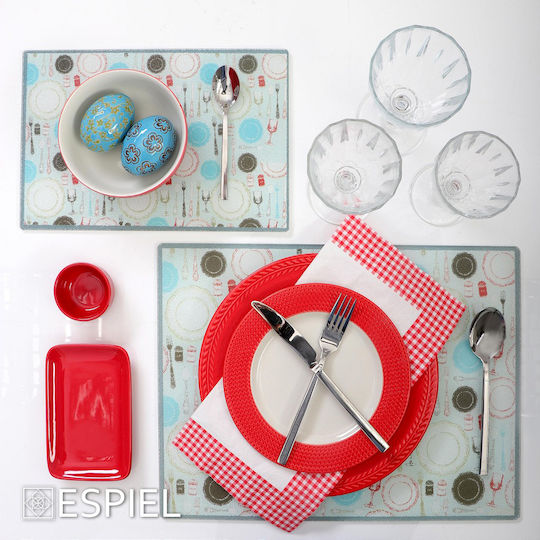 Espiel Divine Σετ Πιρούνια Φαγητού Ανοξείδωτα Ασημί 21.2cm 12τμχ