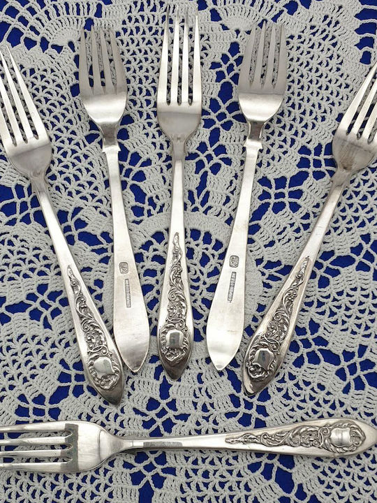 Savvas Design Silberne Gabeln 6 Stück 16cm Pir00012
