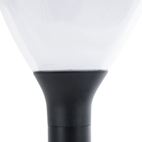 GloboStar Ηλιακό Φωτιστικό Δαπέδου Φανάρι 10W 180lm Ψυχρό Λευκό 6000K με Φωτοκύτταρο IP65