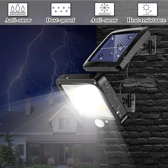Lampă Solară 30W cu Senzor de Mișcare și Fotocelulă IP67