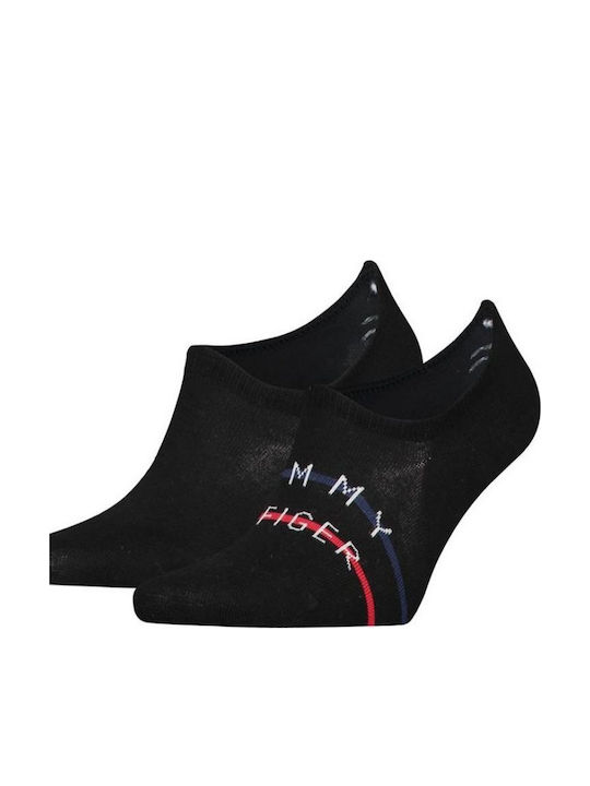 Tommy Hilfiger Men's Solid Color Socks Black 039 2Pack
