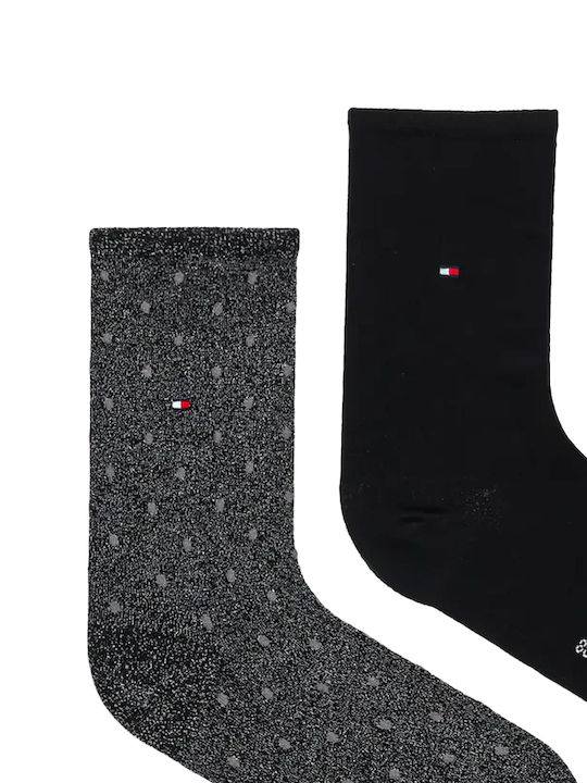Tommy Hilfiger Γυναικείες Κάλτσες Μαύρες 2Pack