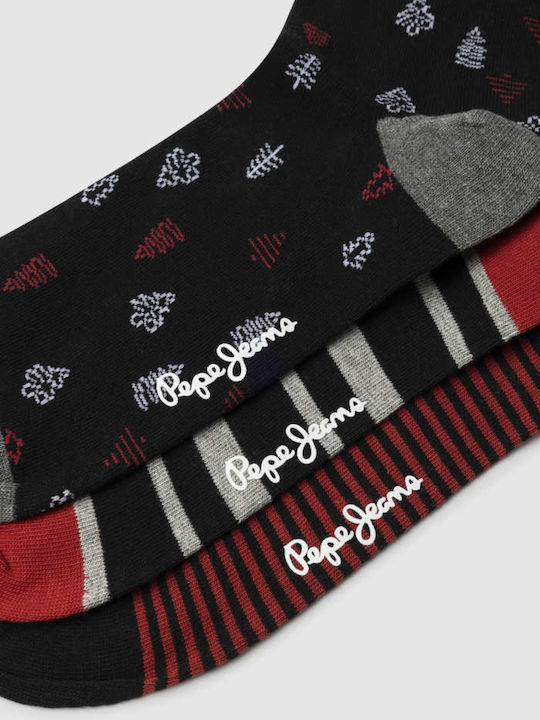 Pepe Jeans Xmas Tree Ανδρικές Χριστουγεννιάτικες Κάλτσες Πολύχρωμες 3Pack