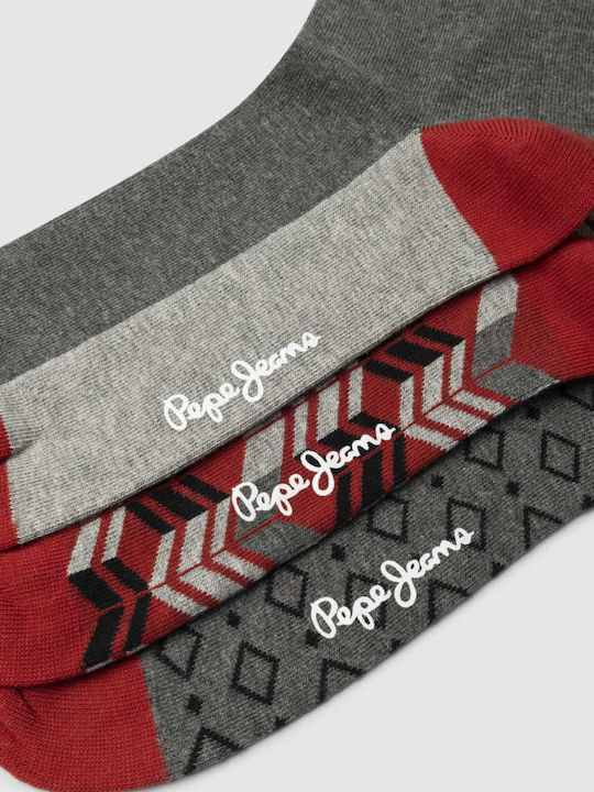 Pepe Jeans Star Geo Ανδρικές Κάλτσες Πολύχρωμες 3Pack
