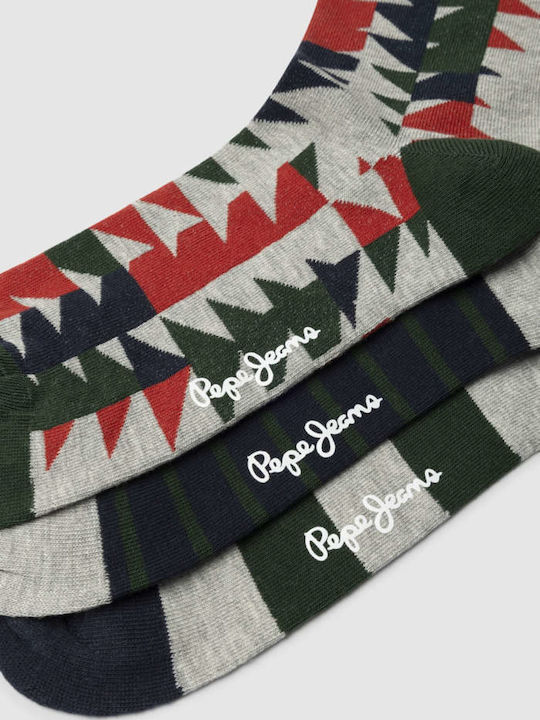 Pepe Jeans Ανδρικές Κάλτσες Πολύχρωμες 3Pack