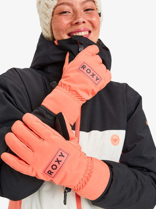 Roxy Freshfield Γυναικεία Γάντια Σκι & Snowboard Πορτοκαλί