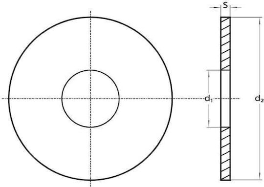 Waschmaschine Breit für Schraube M8mm 500Stück DIN 440