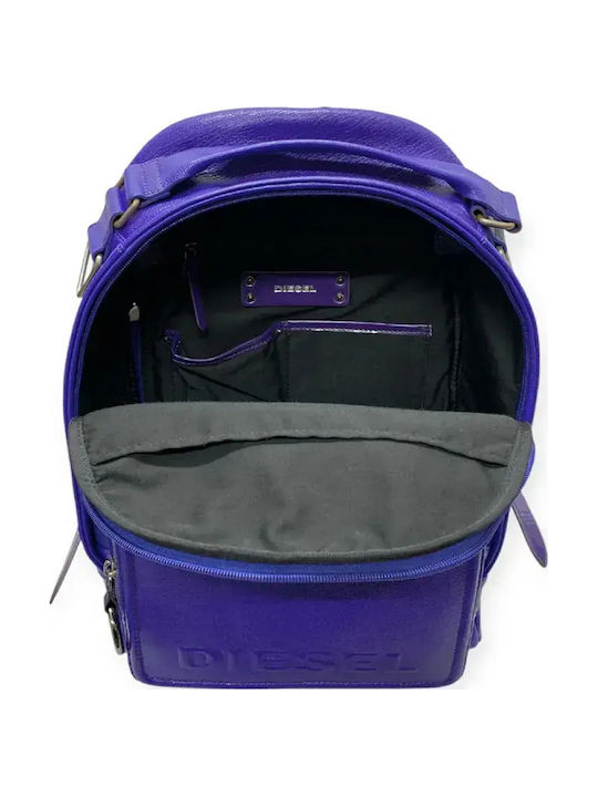 Leather Women's Bag Backpack Purple