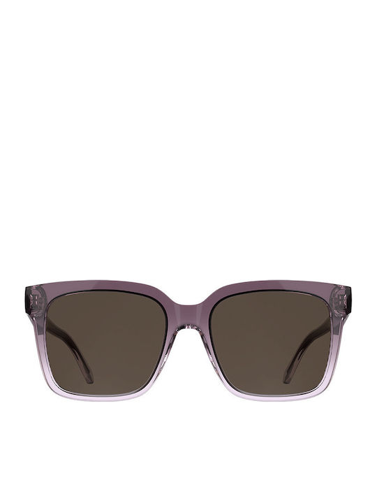 Calvin Klein Unisex Sunglasses with Purple Plastic Frame and Brown Lens CKJ25624S 665