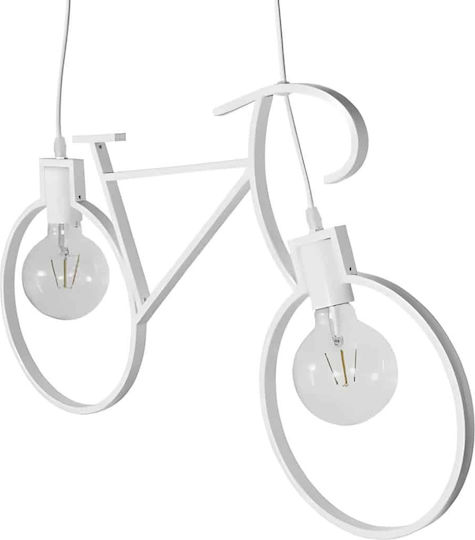Led7 Fahrrad Kronleuchter Kinderdeckenleuchte Deckenleuchte mit Fassung E27 Weiß