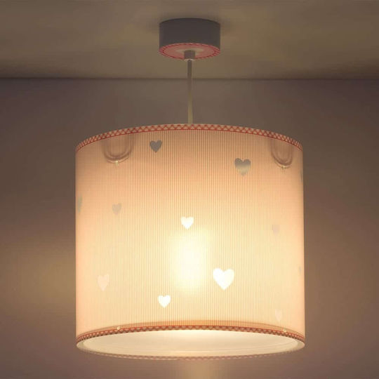 Ango Sweet Dreams Einfaches Licht Kinderdeckenleuchte Deckenleuchte 60W mit Fassung E27 Pink 26x25cm
