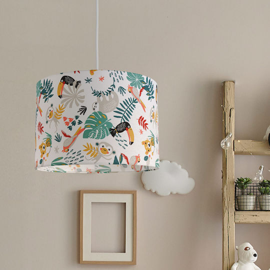 Veis Einfaches Licht Kinderdeckenleuchte Deckenleuchte 60W mit Fassung E27 Mehrfarbig 35x24cm