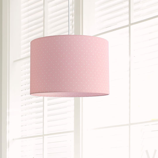 Veis Einfaches Licht Kinderdeckenleuchte Deckenleuchte 15W mit Fassung E27 Rosa 35x24cm