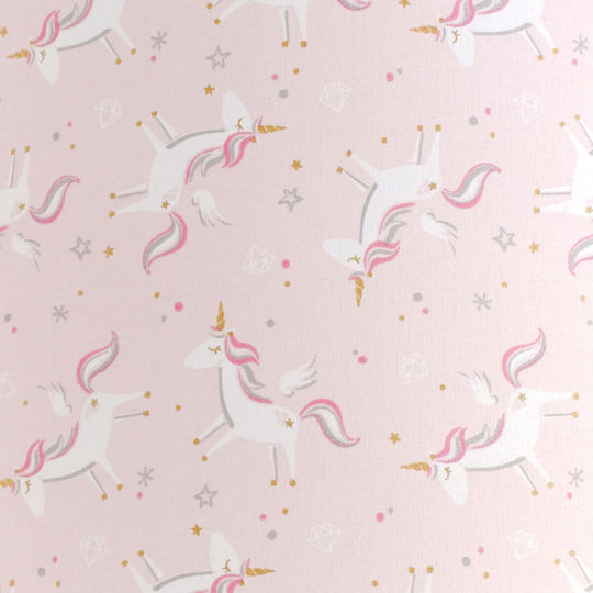Veis Unicorn Einfaches Licht Kinderdeckenleuchte Deckenleuchte 60W mit Fassung E27 Pink 35x24cm
