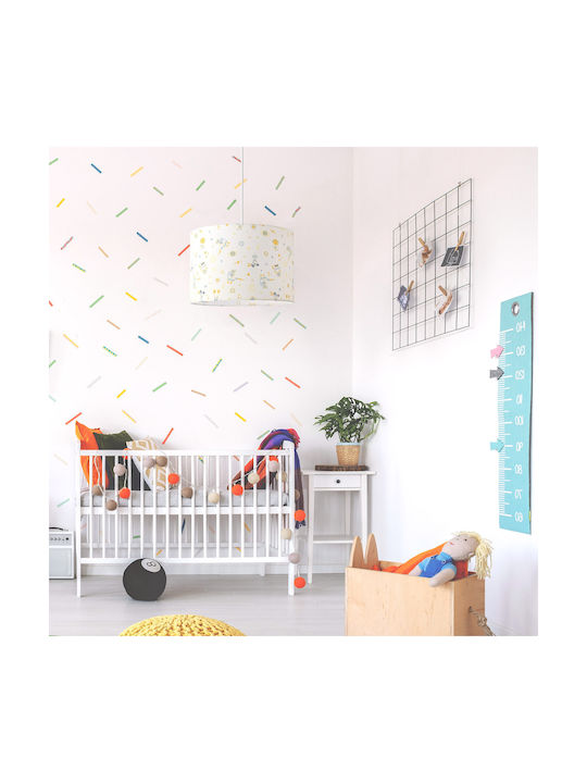 Veis Kids Plastic Single Ceiling Light E27 White 15W 35x24cm