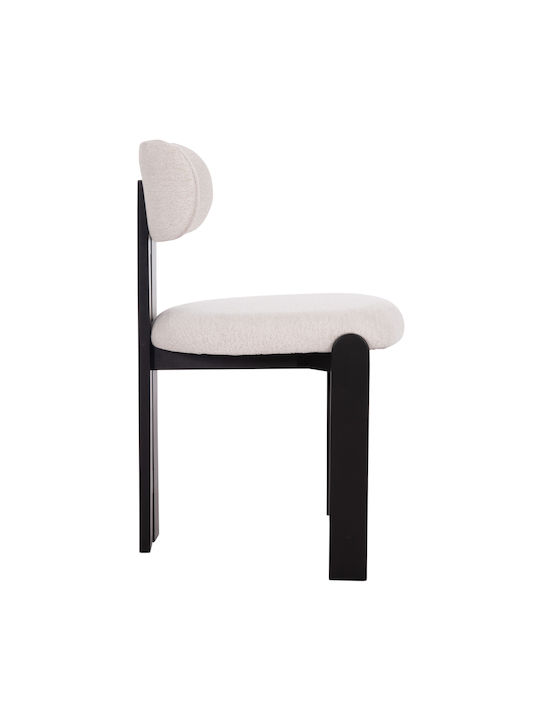 Karvo Dining Room Fabric Chair Ecru 57x50x78cm 2pcs