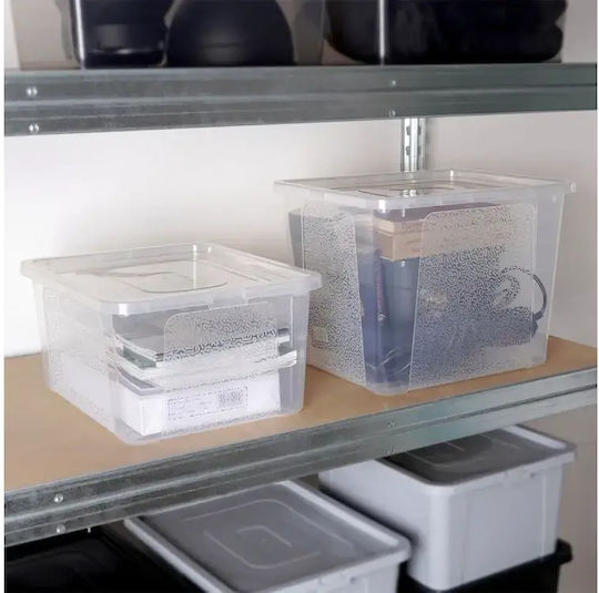 Vilde Vilde Kunststoff Aufbewahrungsbox mit Deckel Transparent 40x33x20cm