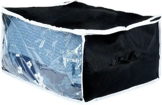 Vilde Fabric Storage Case For Clothes in Black Color 60x45x30cm 1pcs
