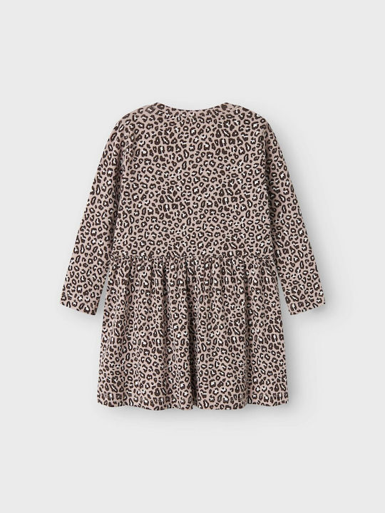 Children's Dress Long Sleeve Animal Print Lila