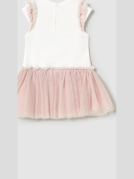 Children's Dress Sleeveless Tulle Pink