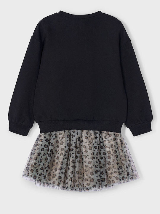 Kids' Set with Skirt Winter 2pcs Black