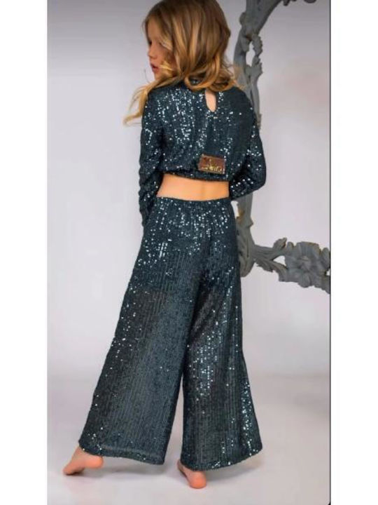 Set pentru copii cu pantaloni Iarnă 2buc Anthracite