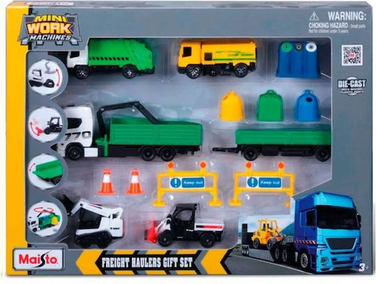 Maisto Mini Arbeitsmaschinen Freight Haulers Geschenkset Spielzeugautos & Rennstrecken
