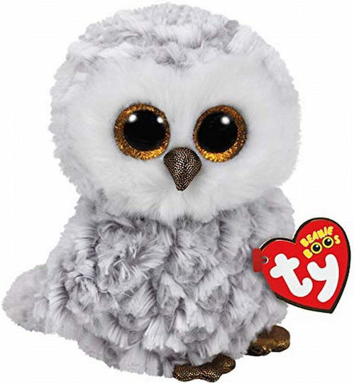 TY Plush Beanie Boos Owlette White Owl Reg for Ages 3+ 15 cm