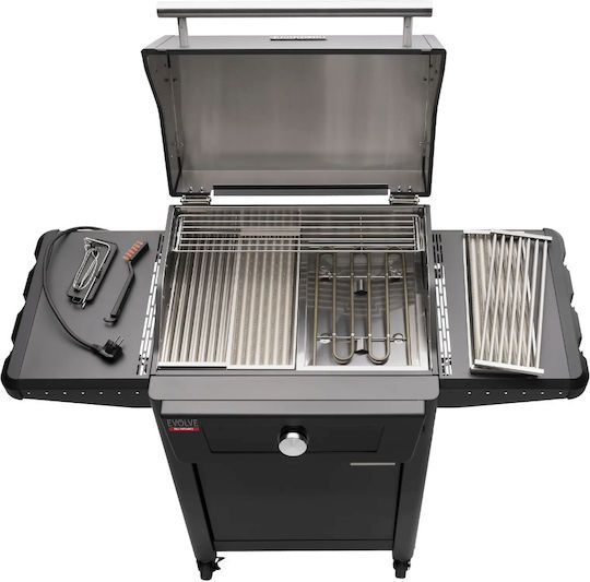 Char-Broil Evolve Cu picioare Grătar Electric Grătar 2400W cu Capac și Termostat Reglabil 57bucx39buccm
