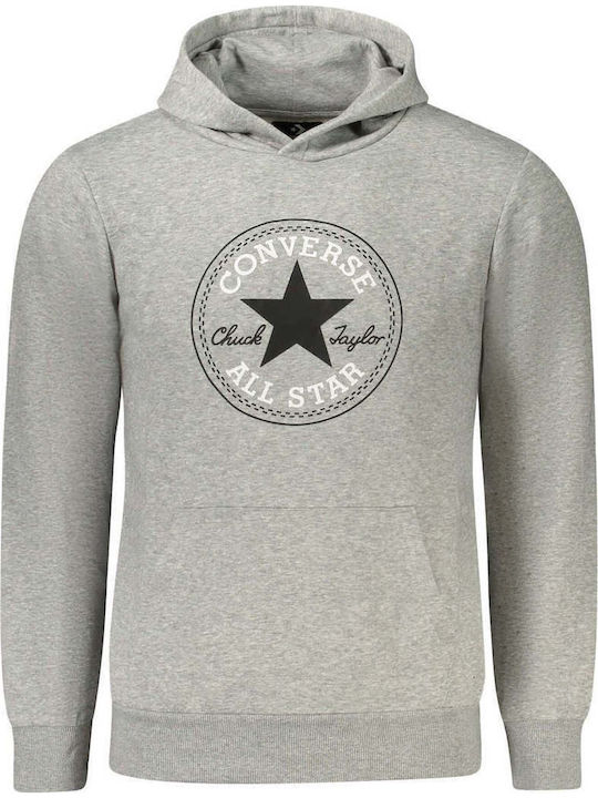 Fleece Kids Sweatshirt with Hood Gray