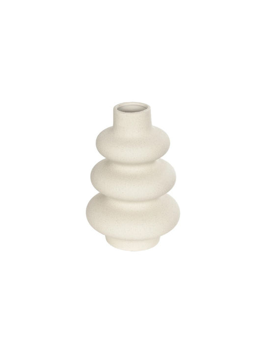 GloboStar Decorative Vase Artificial Garden Thailand Beige 14x14x21cm