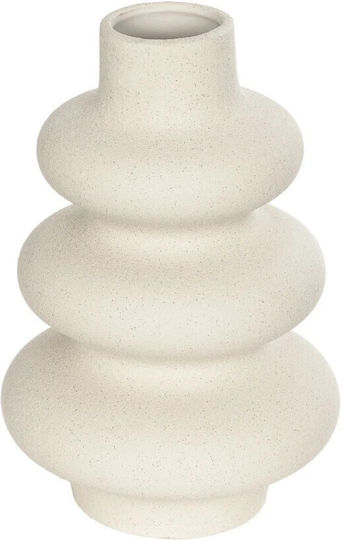 GloboStar Decorative Vase Artificial Garden Thailand Beige 14x14x21cm