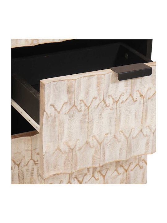 Comoda pentru Dormitor cu 3 sertare Albă 40x33.5x75buc