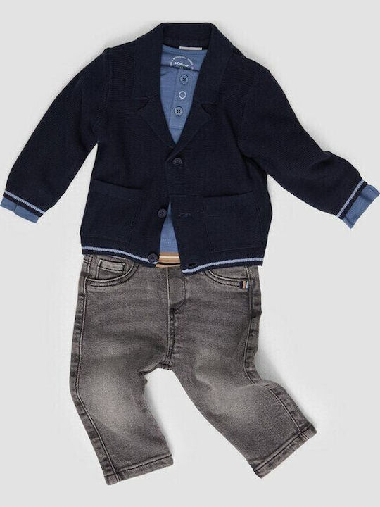 Kids Cardigan Cotton Baby blue