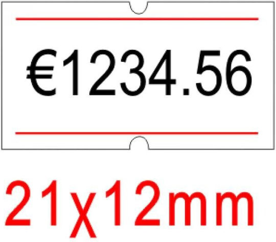 Luna Αυτοκόλλητες Ετικέτες σε Ρολό 21x12mm 10τμχ