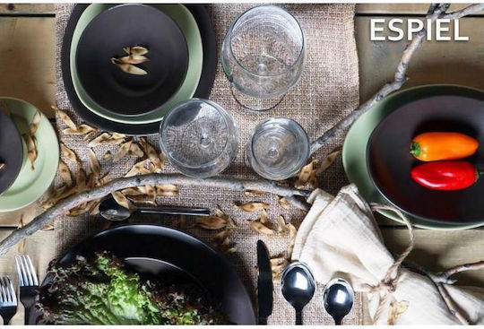 Espiel Stoneware Сервизна Плато Керамично Green 22x16бр 1бр