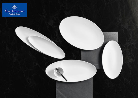 Espiel Coup Fine Dining Serving Platter Oval White 43x19cm