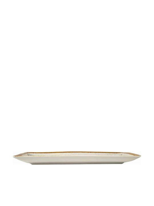 GTSA Ivory Serving Platter Rectangular made of Porcelain Ivory 31x21cm