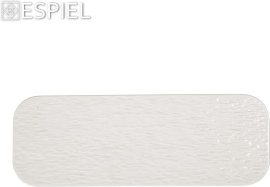 Espiel Siders Serving Platter Rectangular made of Porcelain White 30.5x10.8cm