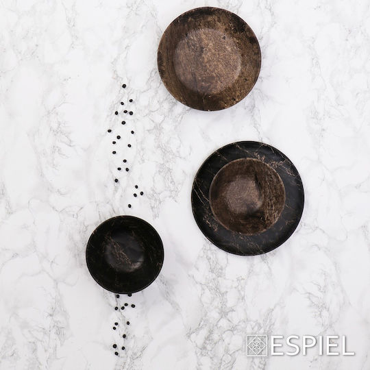 Espiel Black Wood Serving Platter Rectangular Black 20.5x8.5cm