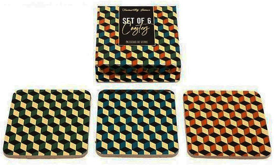 Atmosphera Round Coaster Wooden 10cm 4pcs Atmosphera Round Coaster Wooden 10cm 4pcs