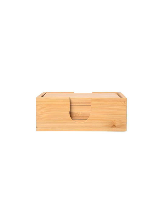 Estia Bamboo Essentials Σουβέρ Ξύλινο με Βάση Μπεζ 11x11cm 5τμχ Estia Bamboo Essentials Σουβέρ Ξύλινο με Βάση Μπεζ 11x11cm 5τμχ