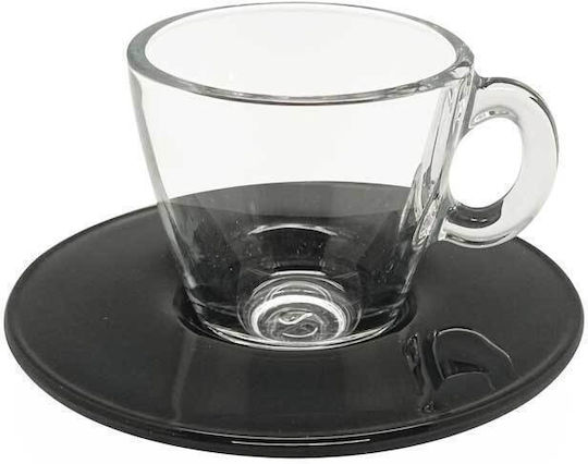 Espiel Aqua Cup Set of Cups Espresso Glass Transparent 72ml 6pcs