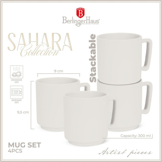Berlinger Haus Cup Coffee Ceramic White 300ml