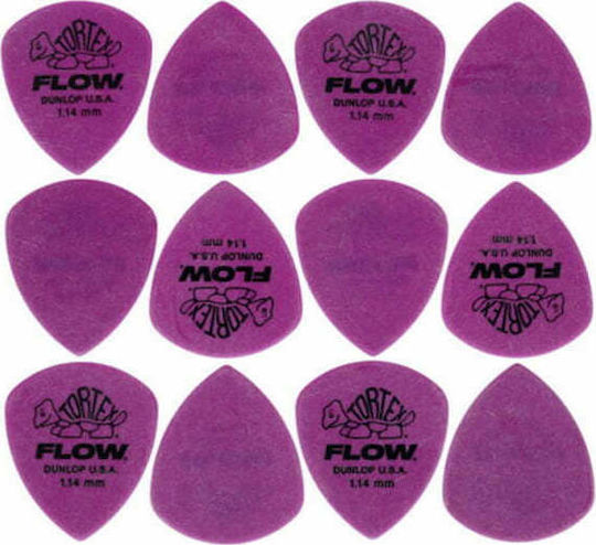 Dunlop Picks Guitar Tortex Flow Thickness 1.14mm Set 12pcs