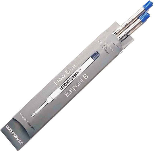 Leuchtturm1917 2 Replacement & Pen Inks for Broad Fountain Pen Blue