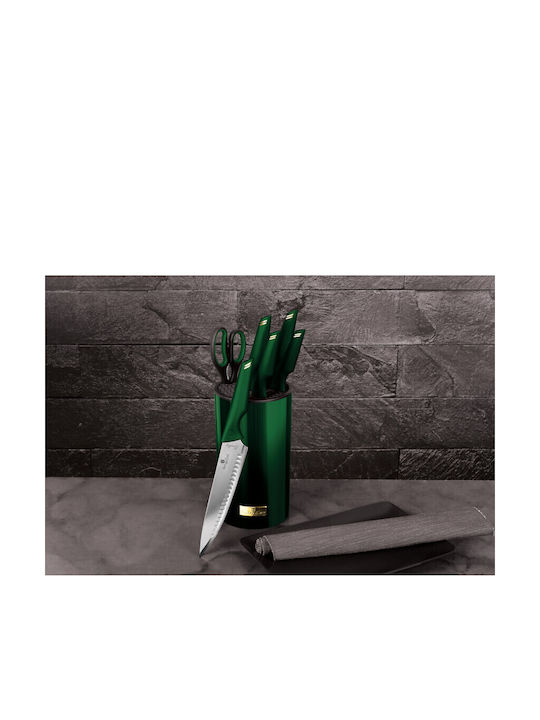 Berlinger Haus Knife Set with Block from Stainless Steel 6pcs