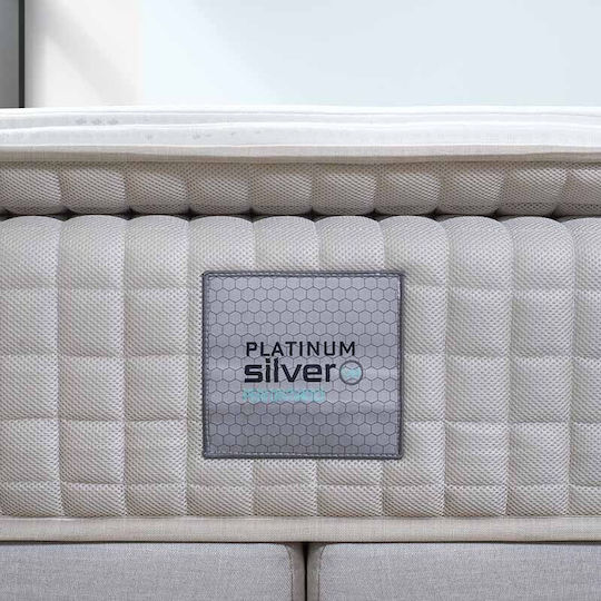Bed&Bath Platinum Silver-up Performance 2.0 Über-Doppel Ergonomisch Matratze Schaum 160x200x33cm mit Topper