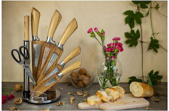 Edenberg Knife Set with Block from Stainless Steel